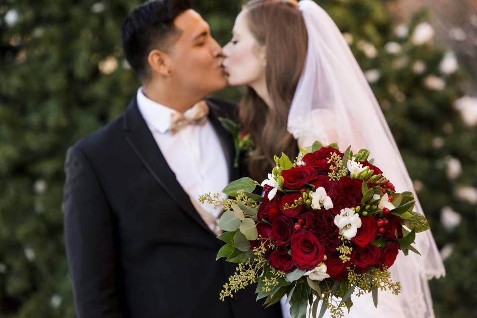 Winter wedding bouquet