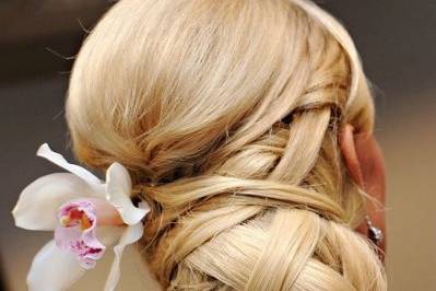 bridal updo, virginia wedding planner