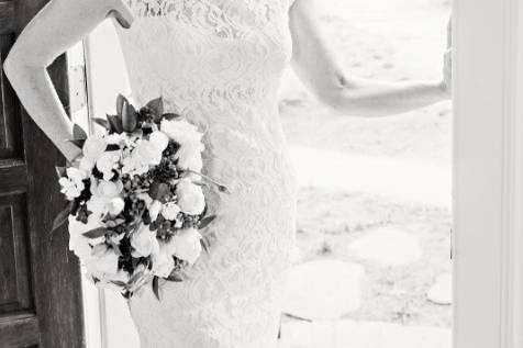 Bride by the doorway