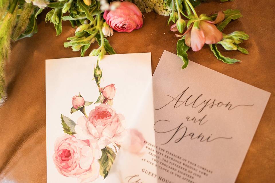 Vellum Invitation