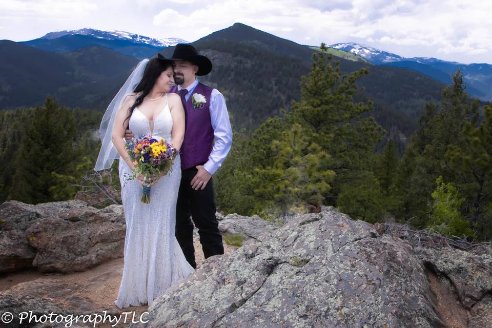 Mountain top wedding