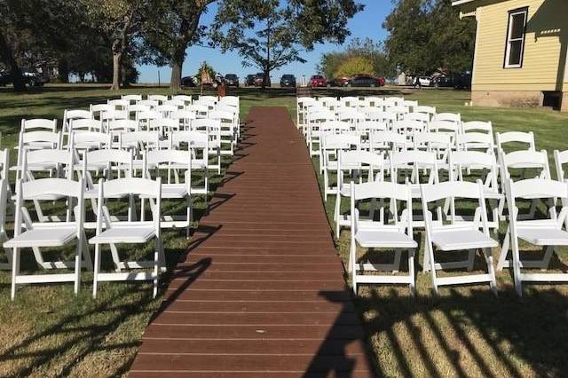 Wedding seating for 100