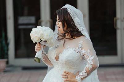 Wedding veil details