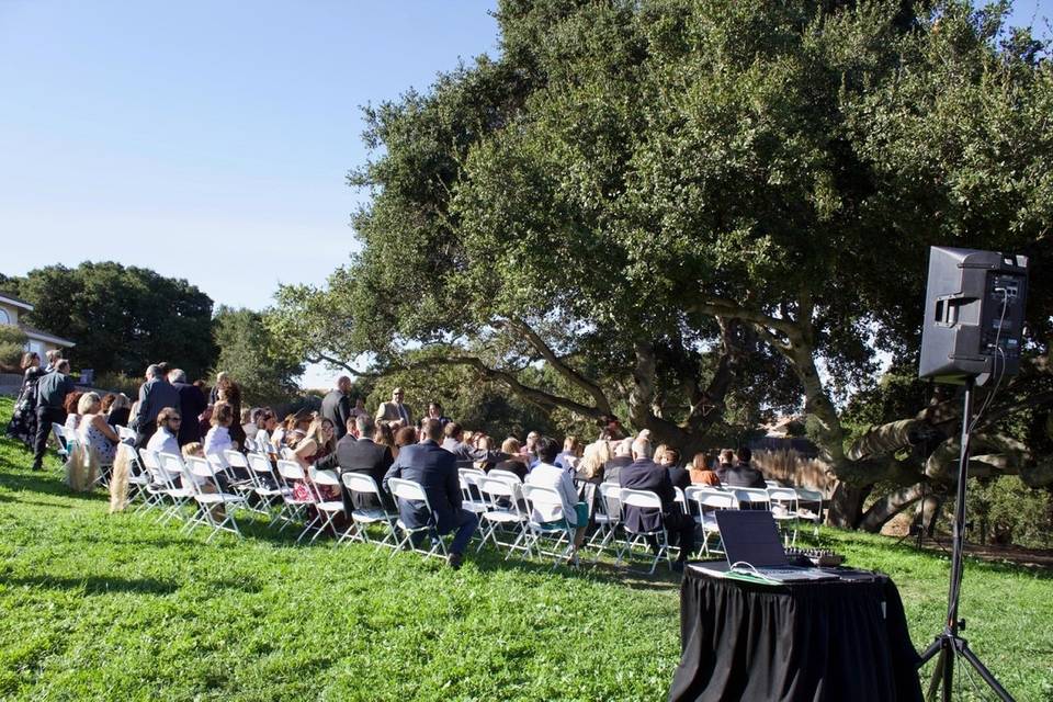 Ceremony setup