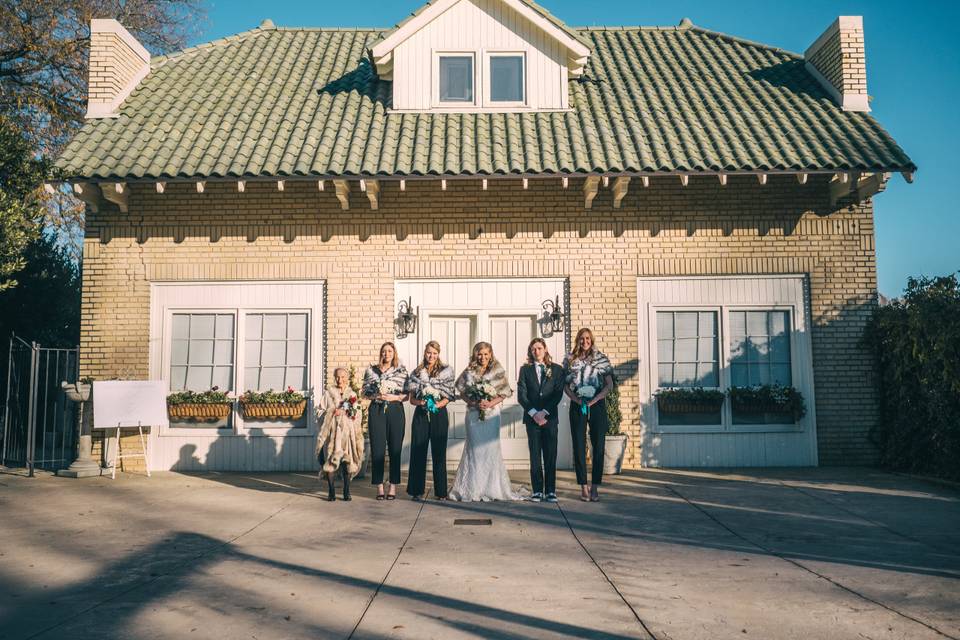 Wide Shot Bride Crew