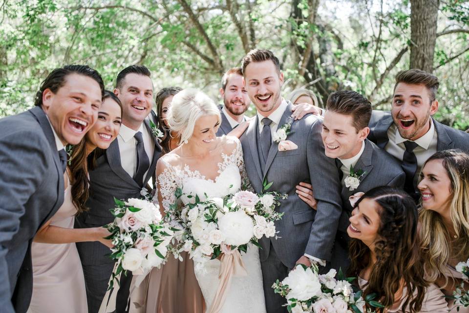 Bridal party bliss