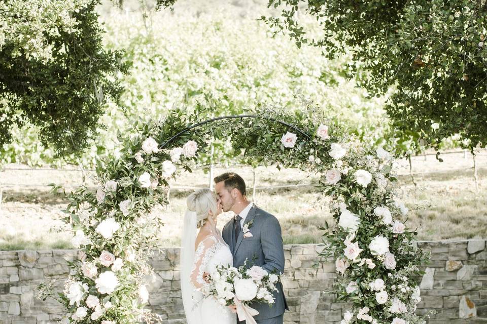 Wedding ceramony arch