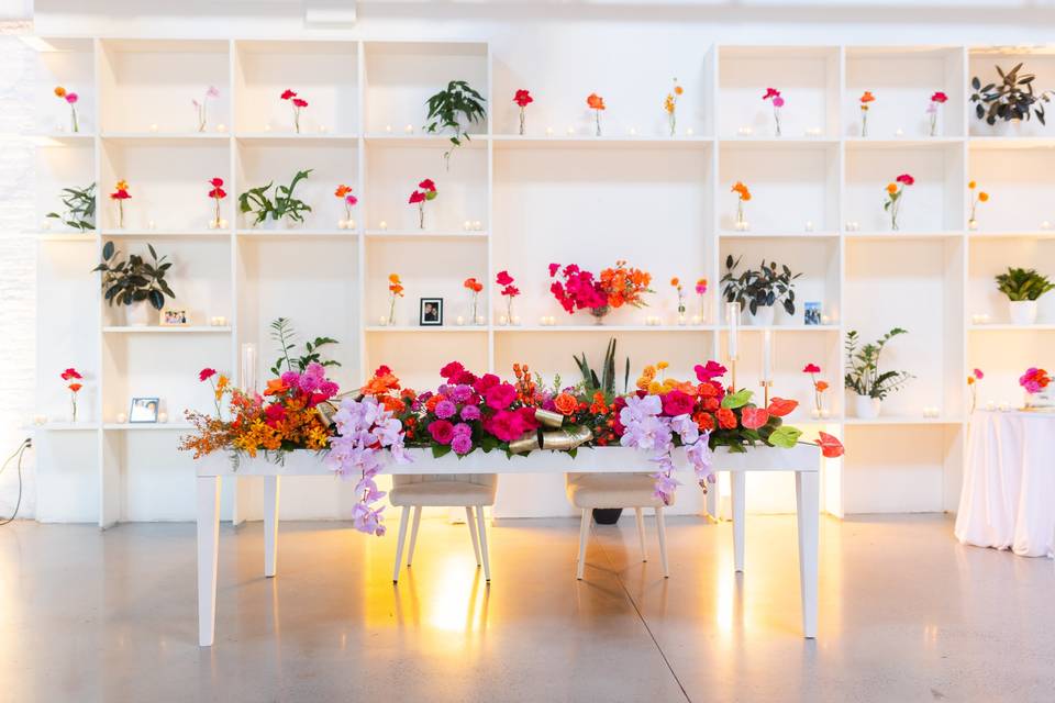 Beautiful floral arrangements