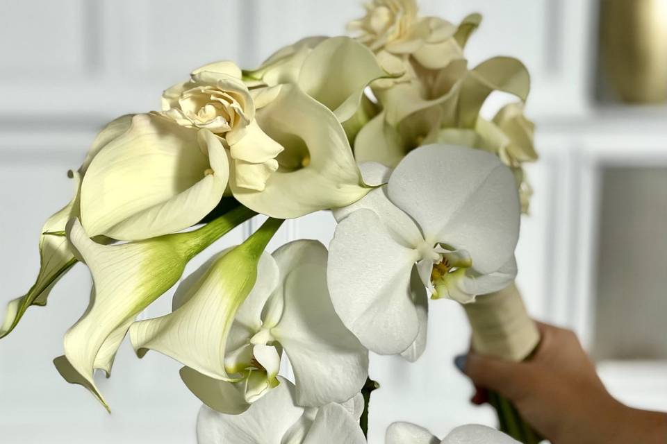 Calla Lily and Orchid Bouquet