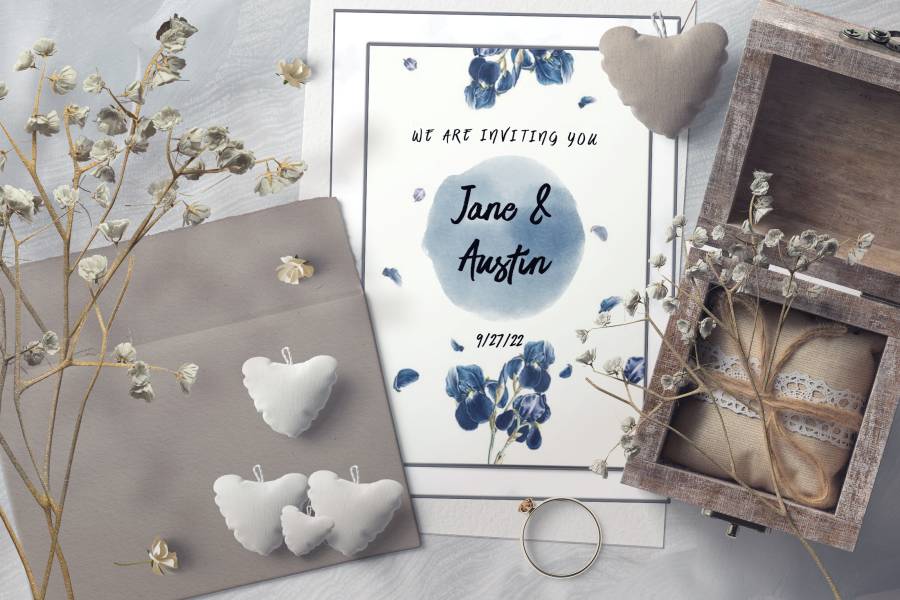 Poppy Blu | Wedding Invitation