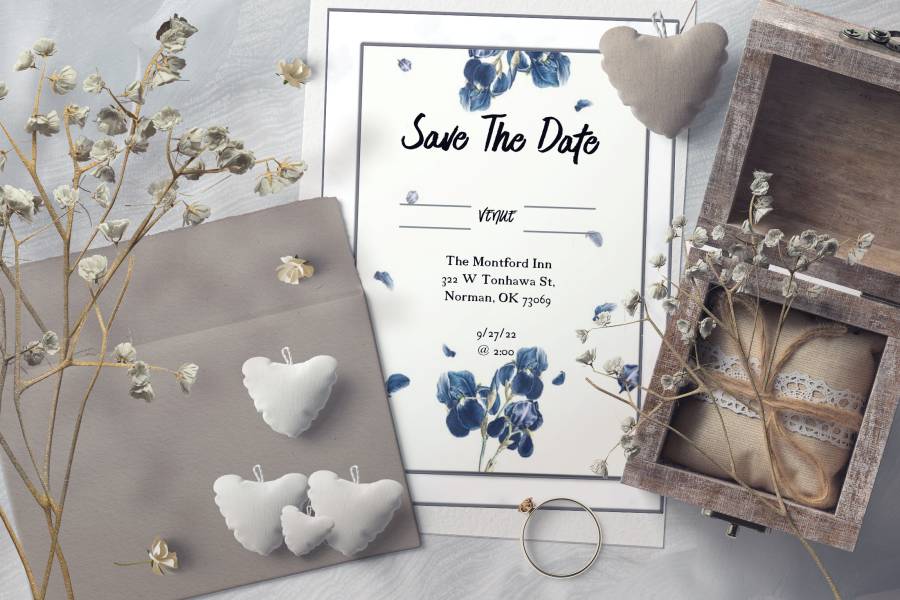 Poppy Blue | Wedding Invitatio