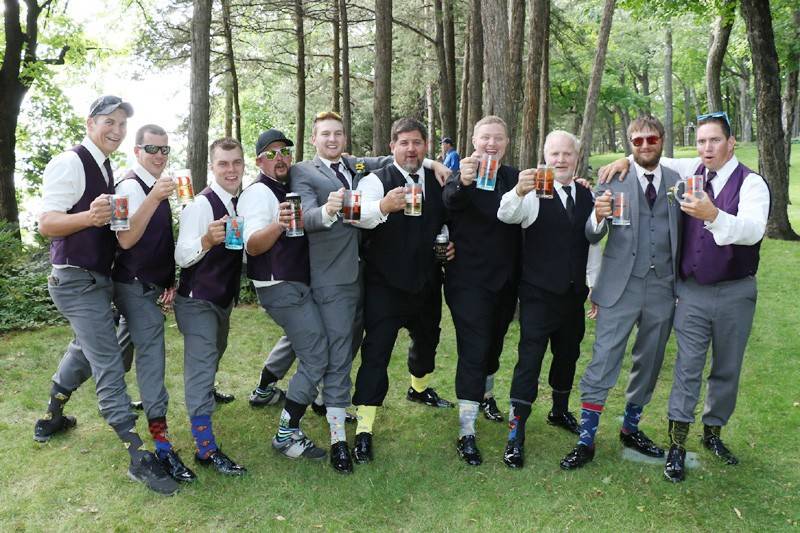 Cheers before the ceremony