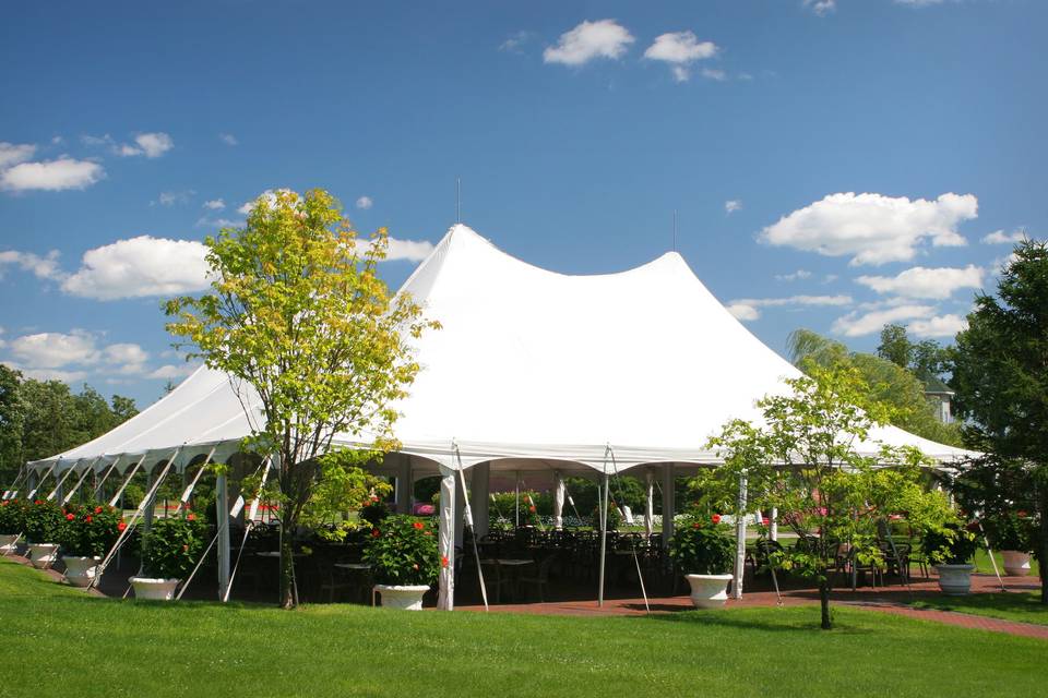 Outdoor event rental tent