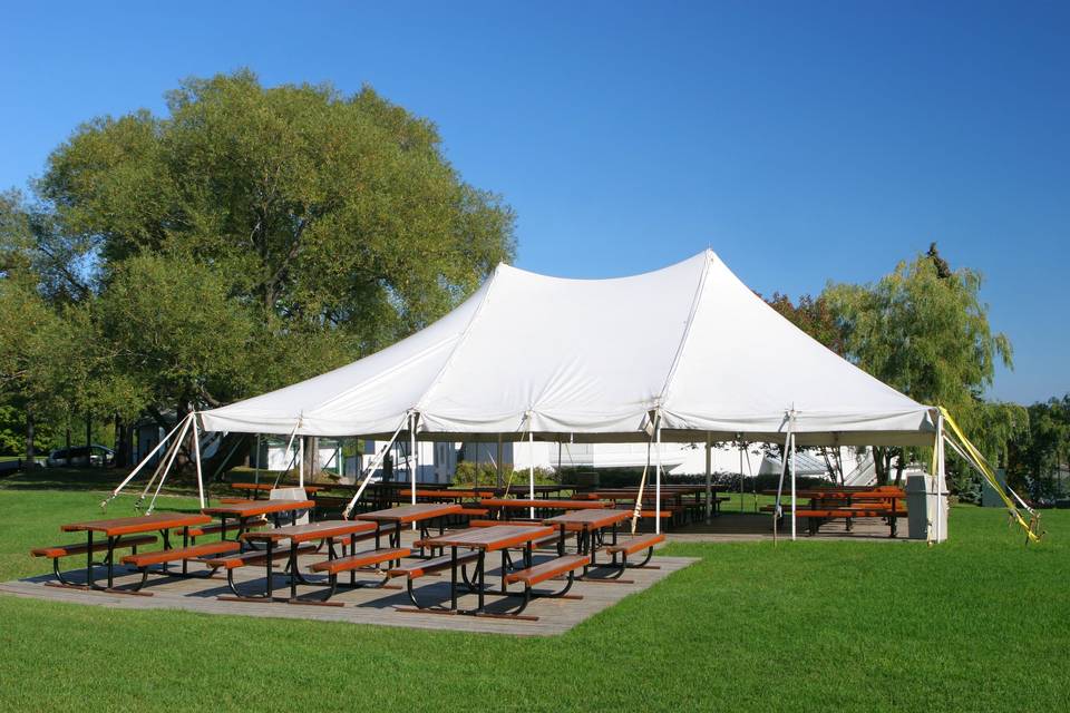 Graduation and celebration tent