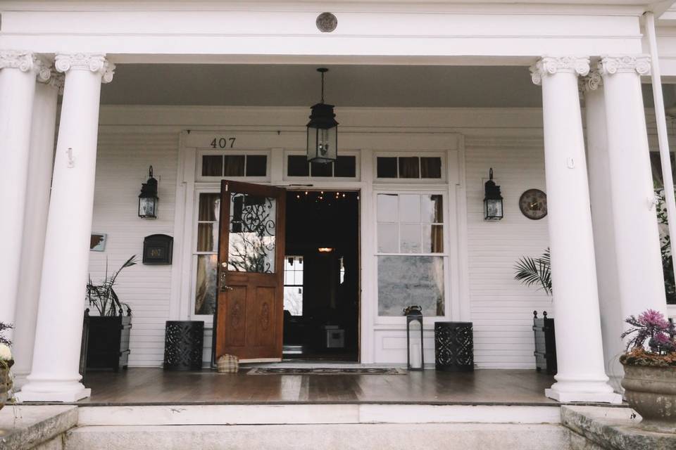 Entrance into the manor