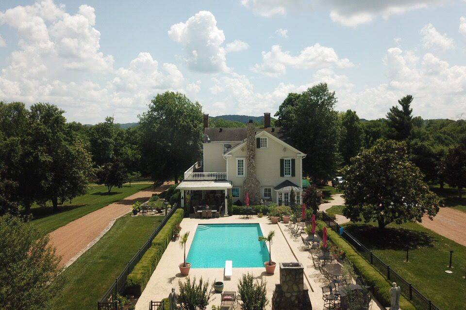 The backyard pool