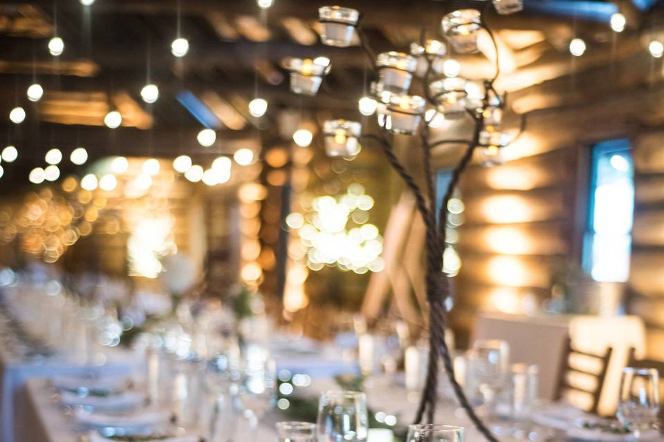 Table setup | Sarah Boisjoli, Lighting by: LNJ Lighting, Party Rentals by: Durants Party Rentals