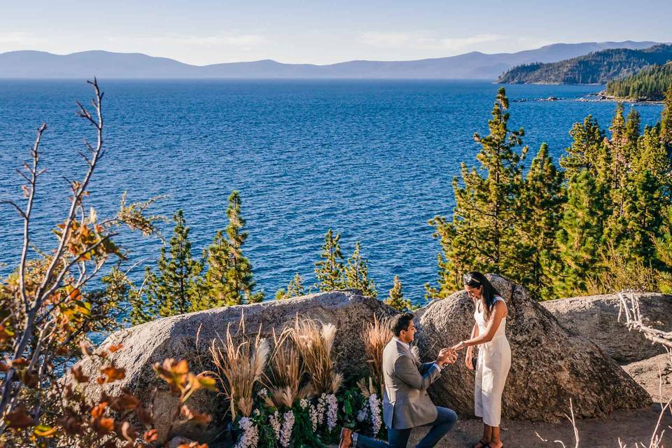Lake Tahoe proposal photograph