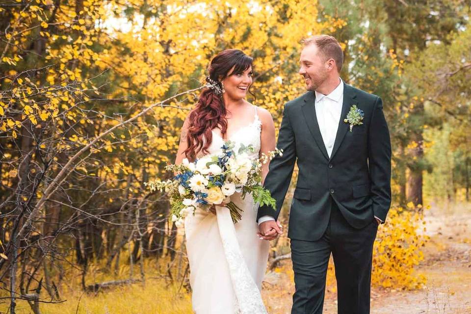 Fall wedding in Lake Tahoe