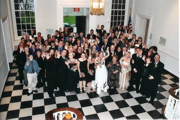 Wedding party and all the guests!!!