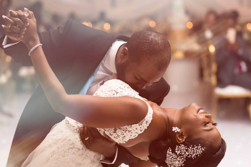 Romantic first dance