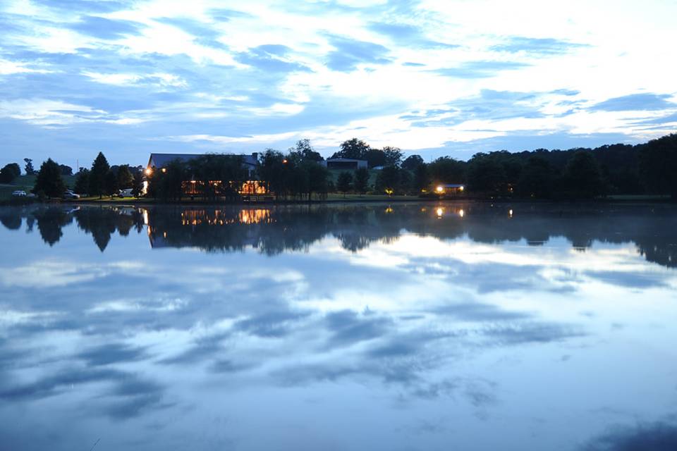 View across the lake