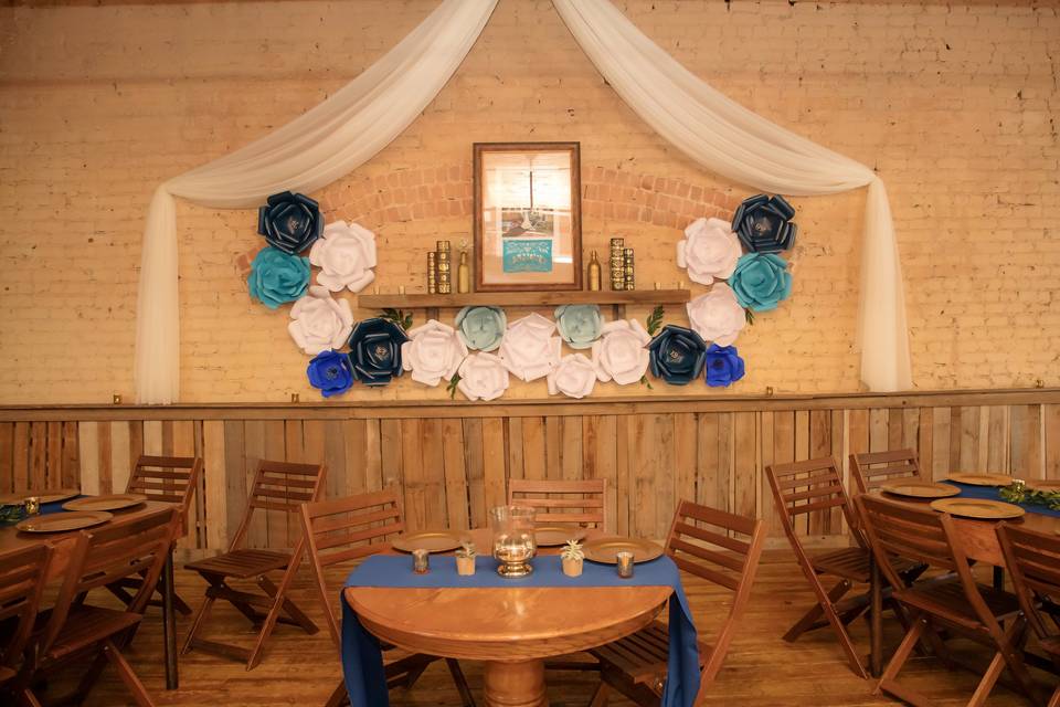 Sweetheart Table under Mantle