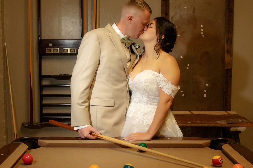 Kissing in the Groom's Room