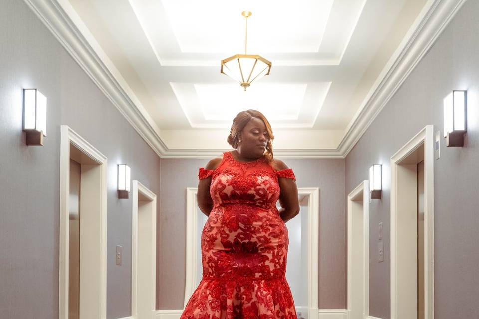 Red dress