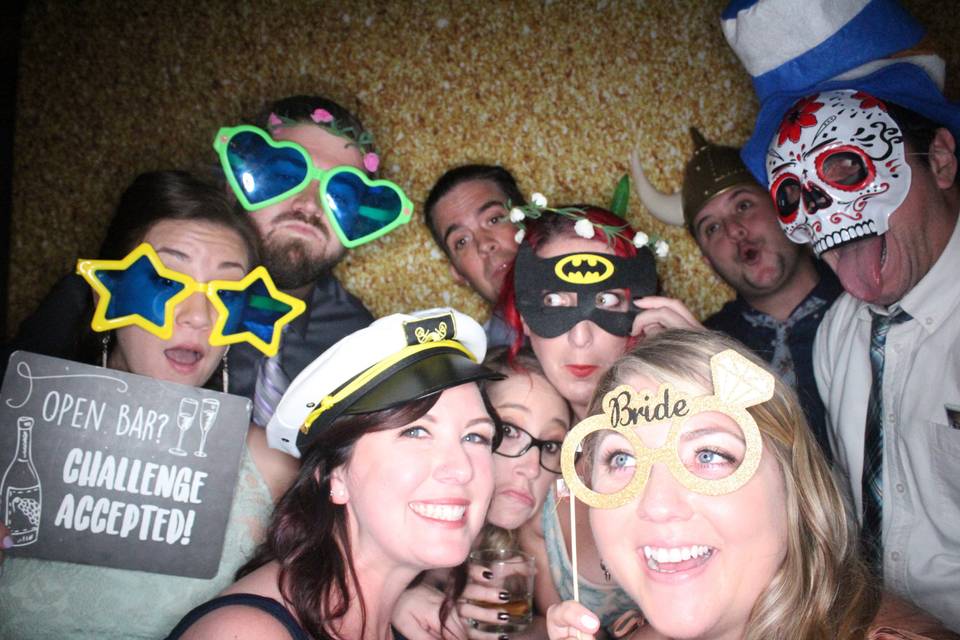 Wedding photo booth session