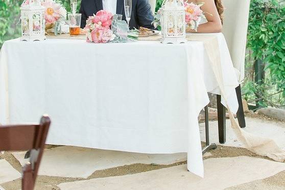 Table for the newlyweds | Rebecca Theresa Photography