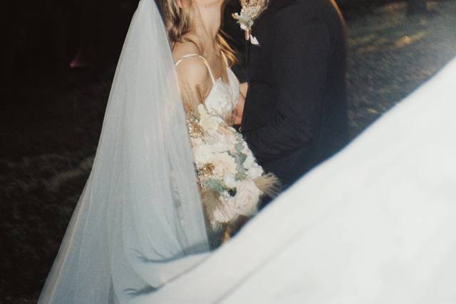 Film photo of wedding