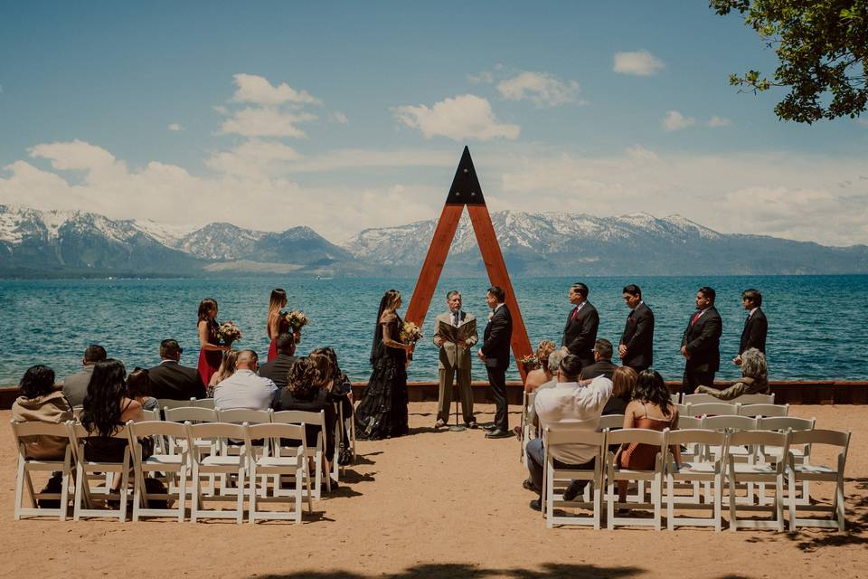 THE ARCH TAHOE WEDDING