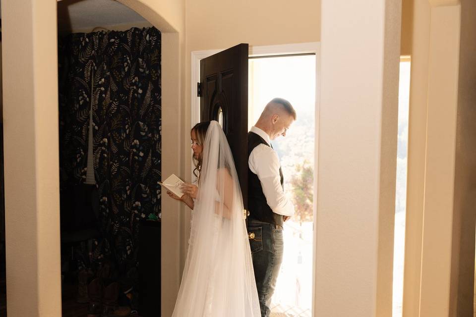 Couple doing a first touch