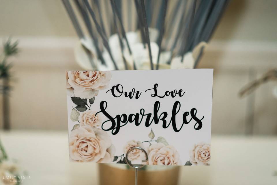 custom sparkler sign
photo by emilyvistaphotography-hudson valley