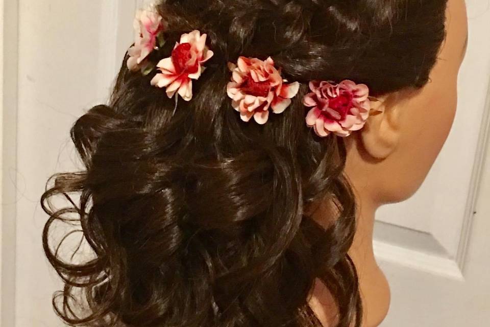 Flower girl hair