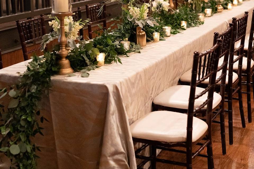 Reception Flower Decor