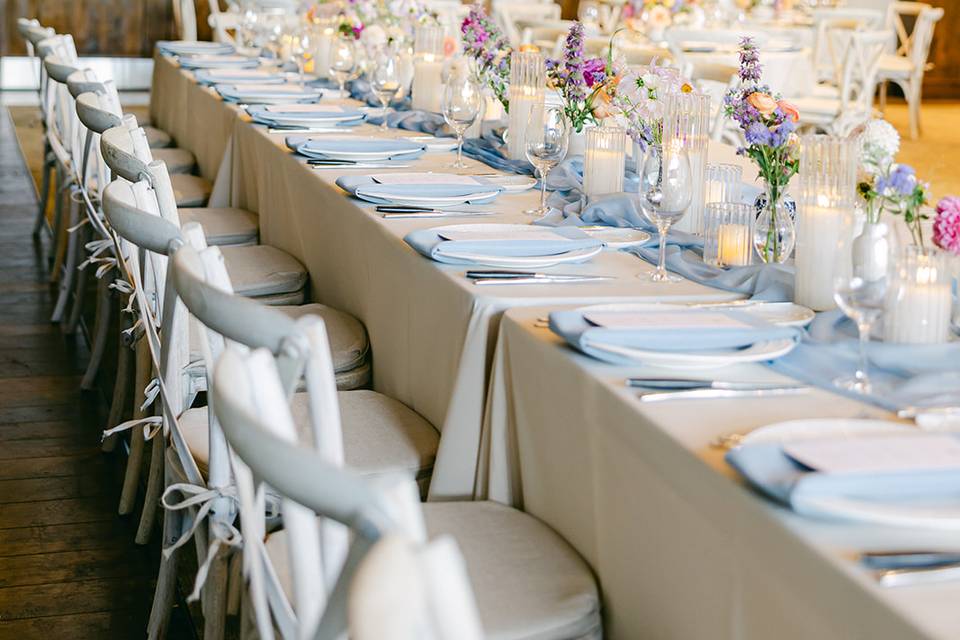 Soft pastel table