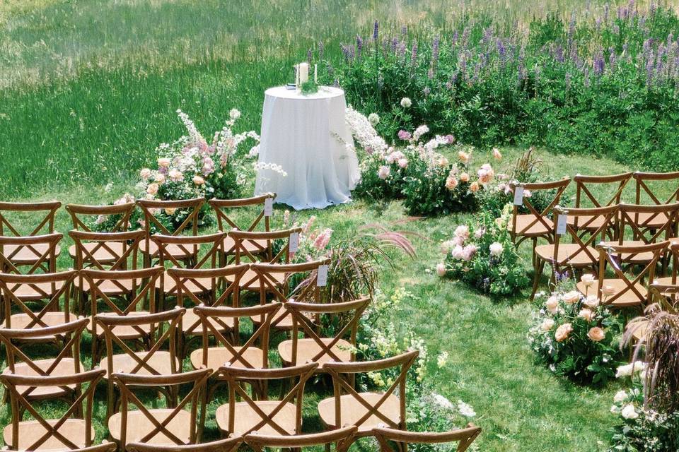 Aspen meadow ceremony