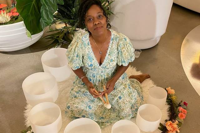 Wedding party sound bath