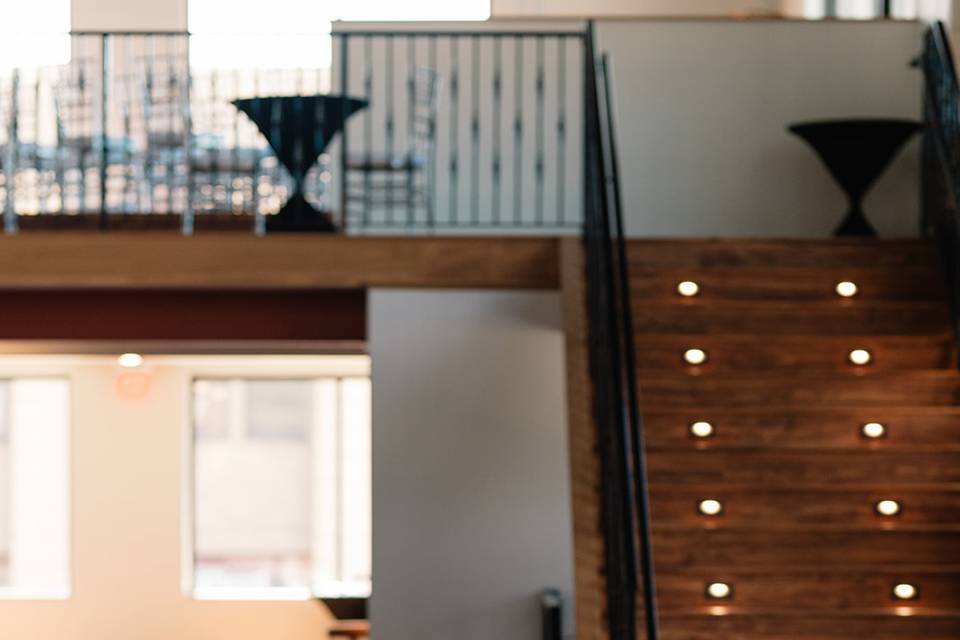 View towards bar and mezzanine