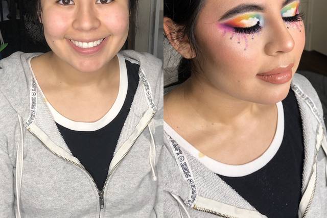 Rainbow eyeshadow