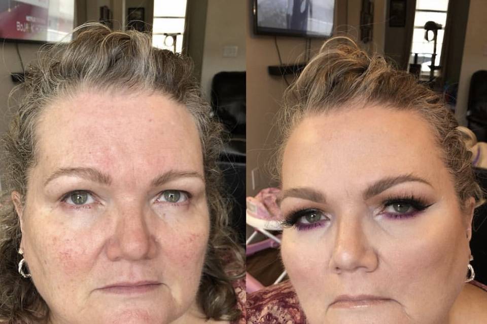 Purple eyeliner