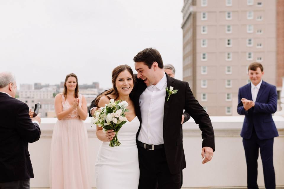 Rooftop wedding