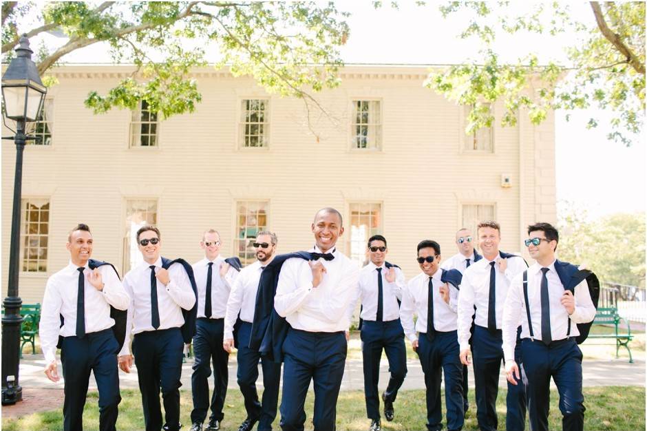 Groomsmen at wedding