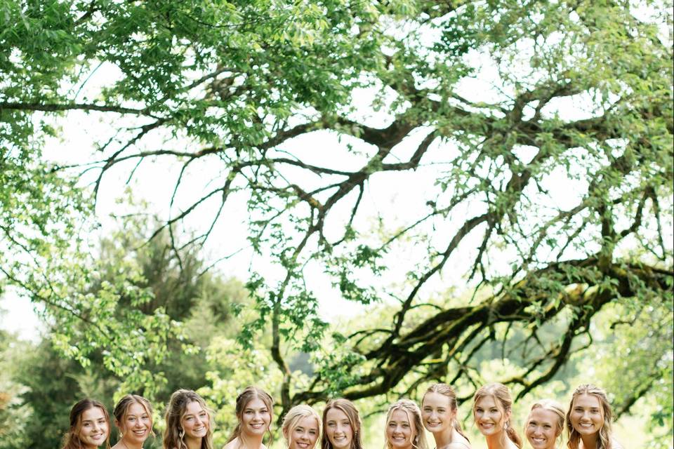 Bride + Bridesmaids