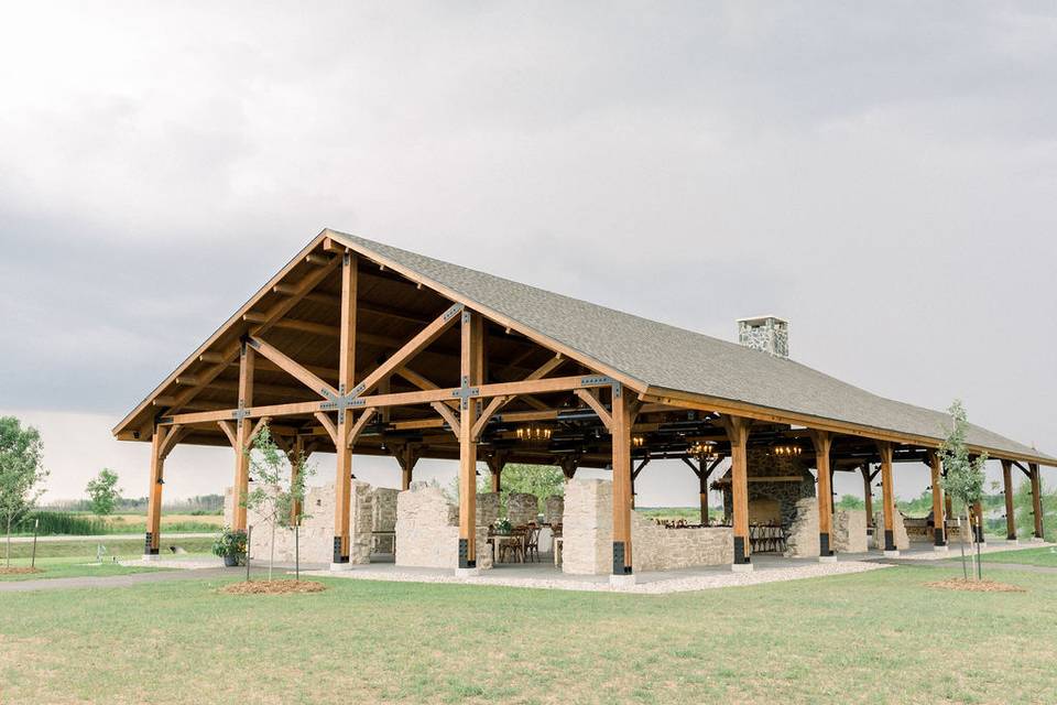 The exterior of the Barn Pavilion
