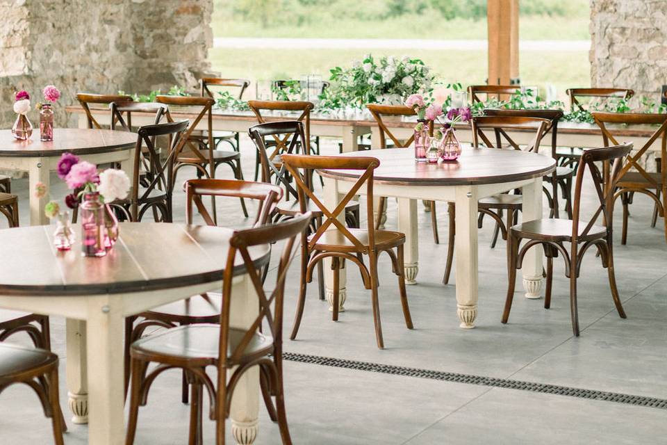 Furniture in the Barn Pavilion