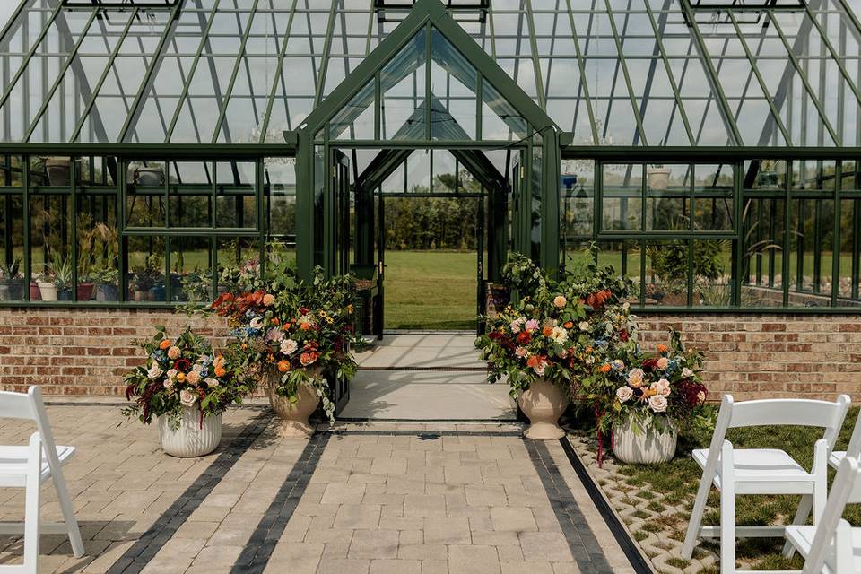 Greenhouse Patio Ceremony