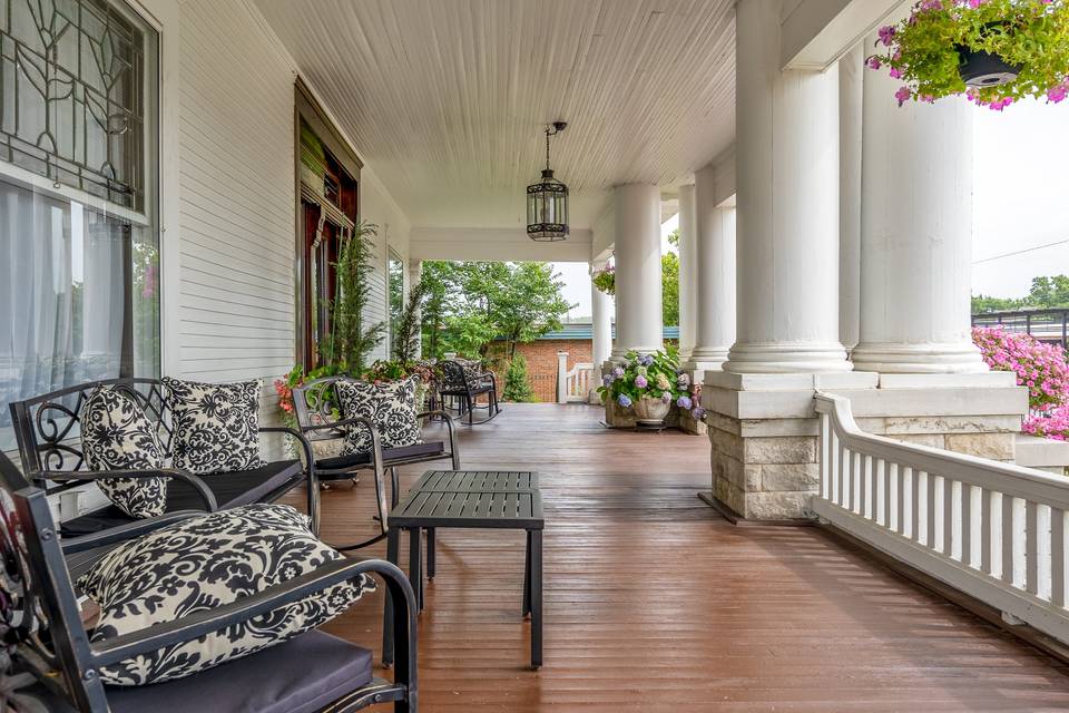 Large front porch